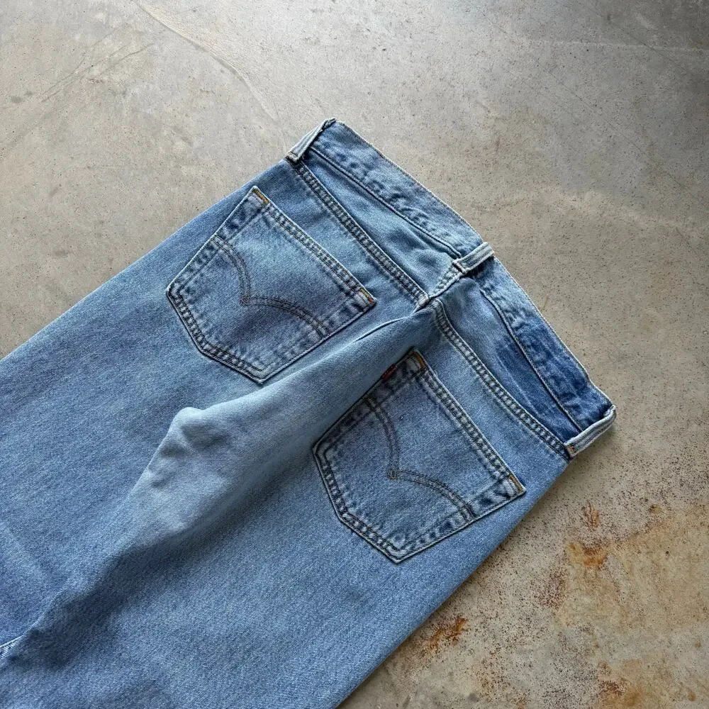 Vintage 90’s Levi’s 501 Straight Leg Retro Blue Jeans Size 29x27 Made in USA